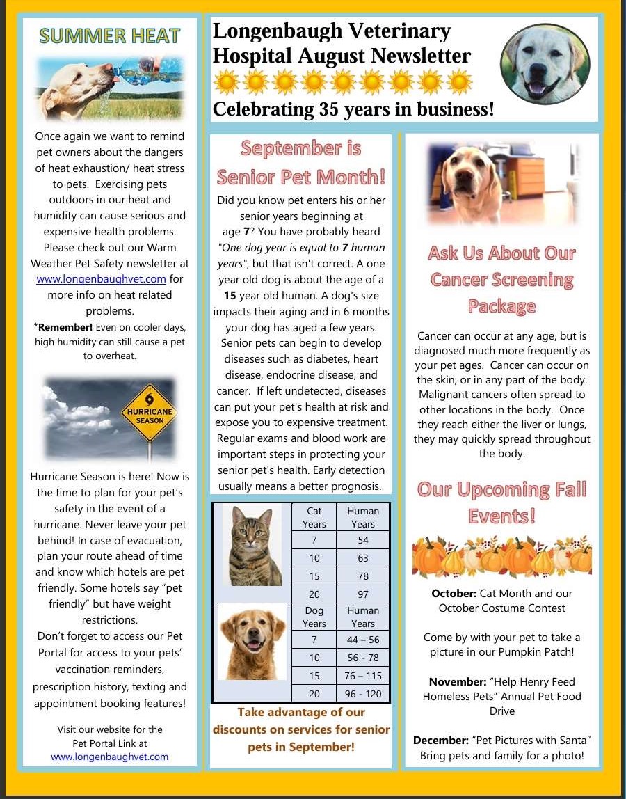 August Newsletter